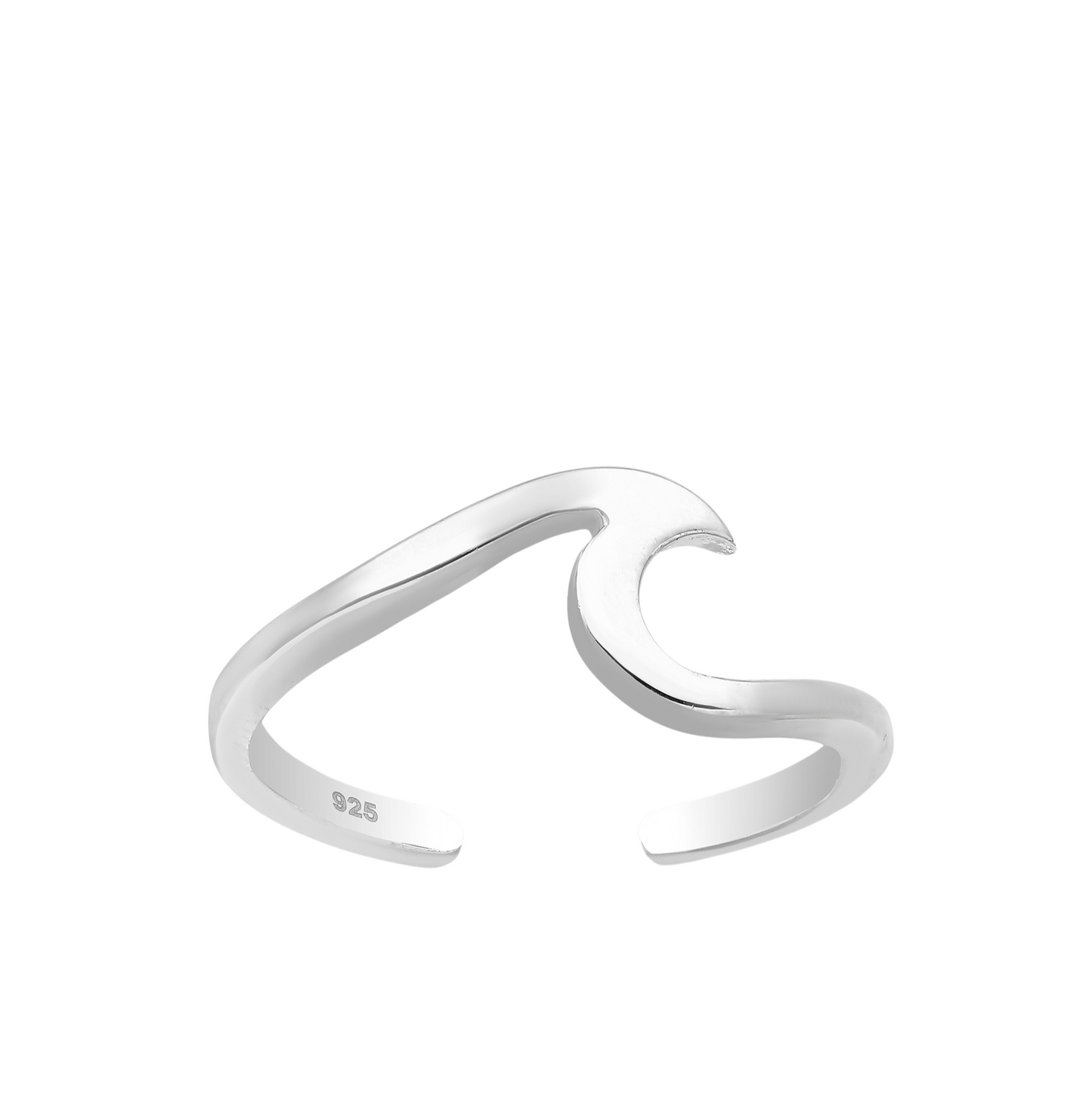 Wave Toe Ring