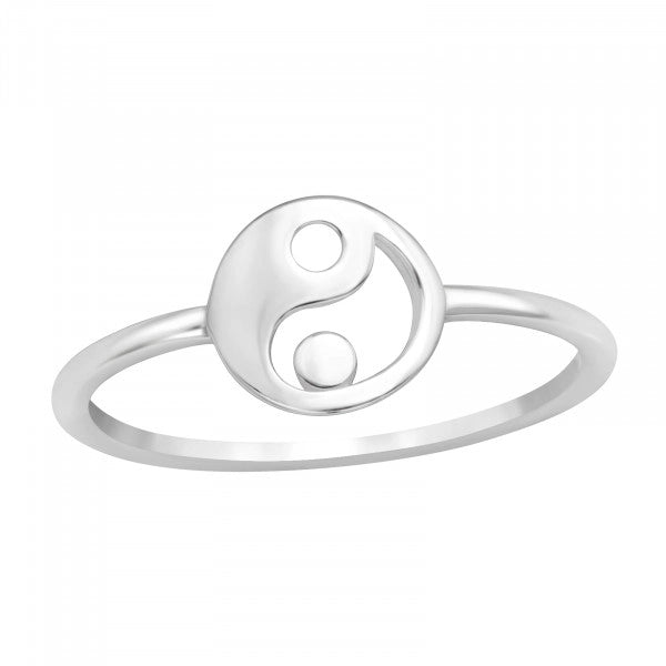 Silver Yin Yang Ring