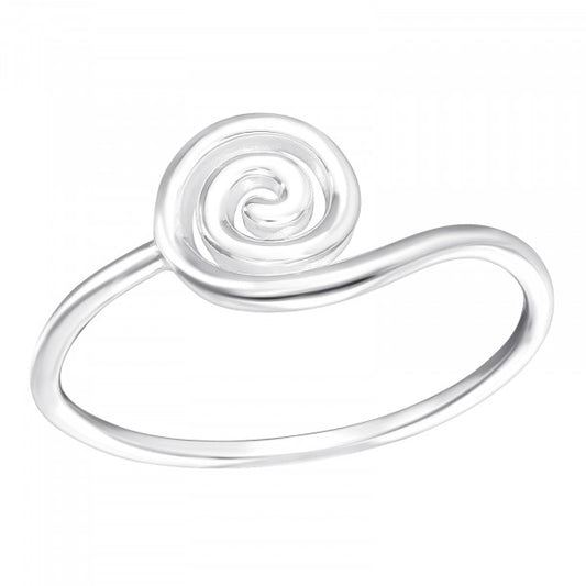 Silver Spiral Ring