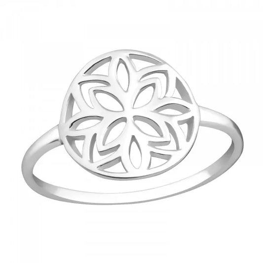 Silver Flower Ring