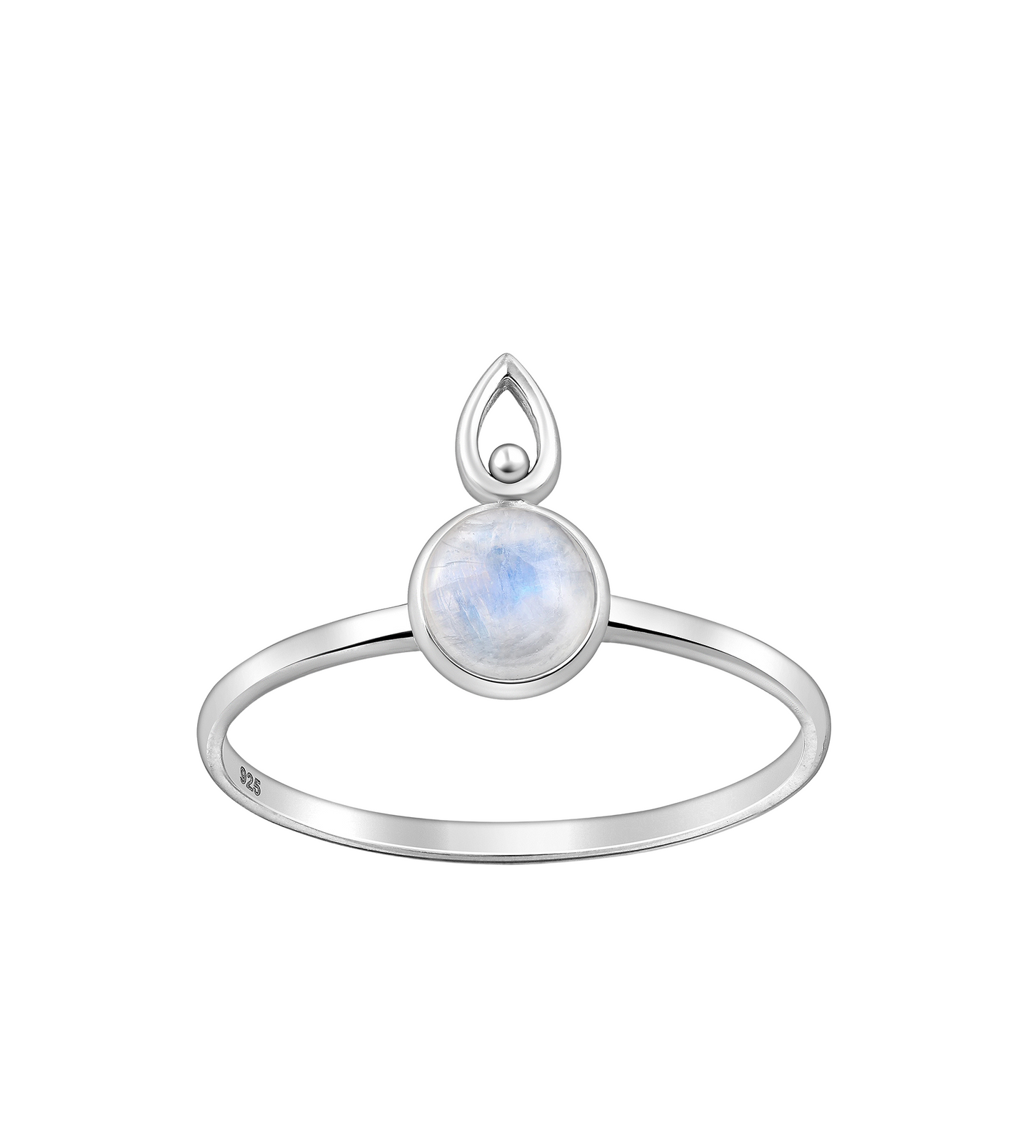 Rainbow Moonstone Ring